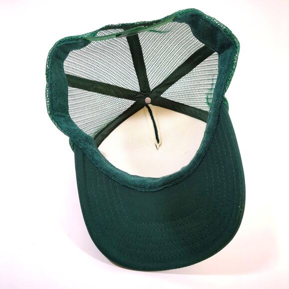 Offline Ulta Beauty Trucker Hat Cap Puff Logo Green Adjustable Snapback - Picture 5 of 6